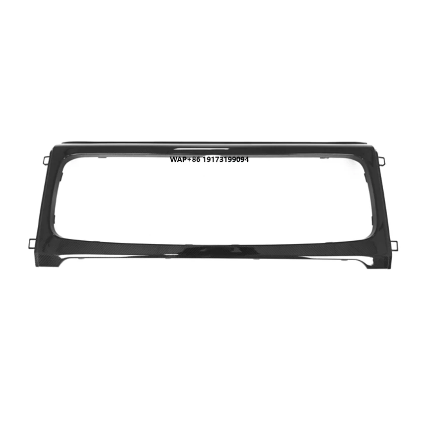 

2025 G63 Car Dry Carbon Fiber Front Center Grille Frame For G Class W465 G63 2025 G550 G500 G63 Body Kit