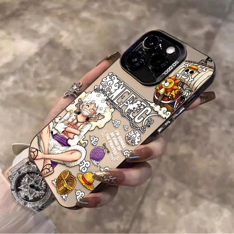 Anime SUN GOD NIKA Luffy One Piece Phone Case for Xiaomi Redmi Note 15 14 13 12 10 9 Pro Plus 4G 5G 12S 11S 10S  9S Matte Cover