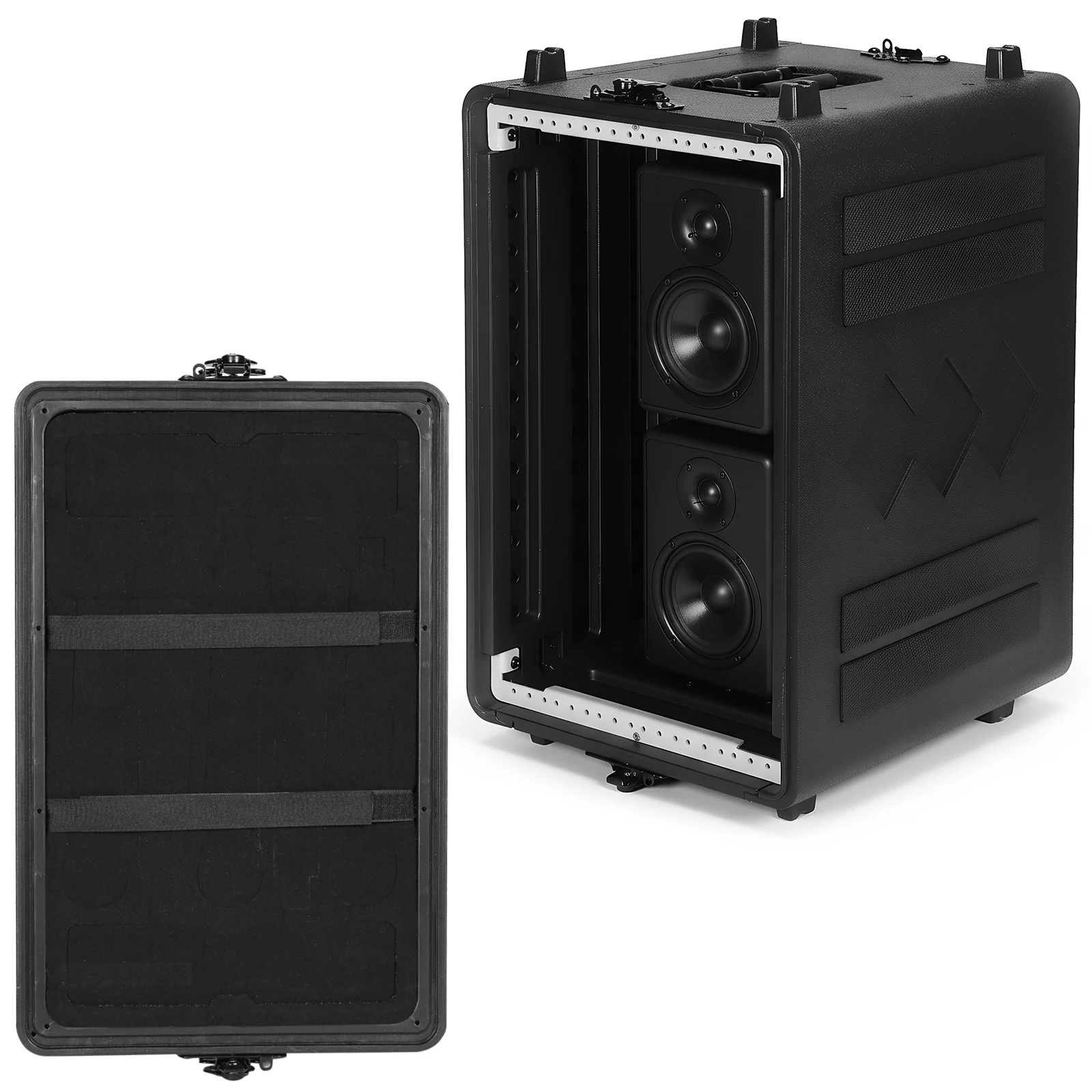 

Профессиональный водонепроницаемый ударопрочный кейс из ПЭ пластика для микрофонов и оборудования управления сценическим освещением