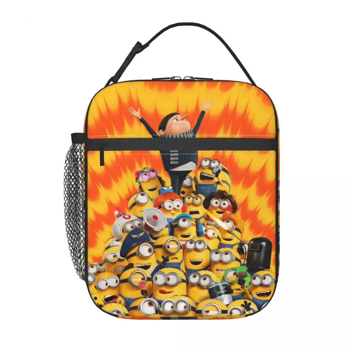 Custom Minions Cartoons Movies Lunch Bag Cooler Thermal Insulated Lunch Box for Work Office Picnic Food Portable Tote Bags