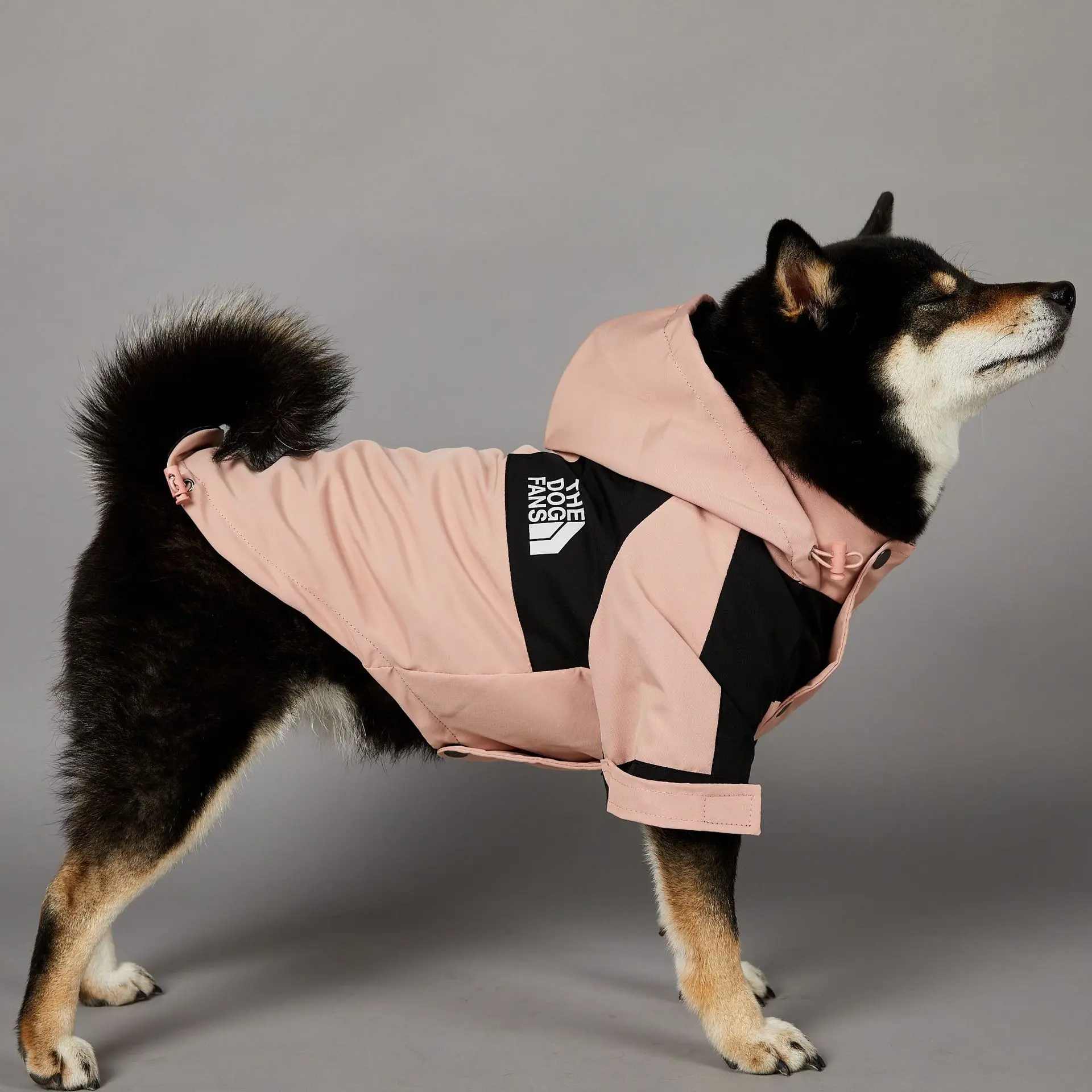 Windproof and Rain-Proof Dog Jacket, Dog Clothes, Raincoat, Pet Shell Jacket, Large, Pink, New