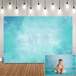 Under the sea portrait backdrop newborn children cake smash photo background blue texture photography background photocall props