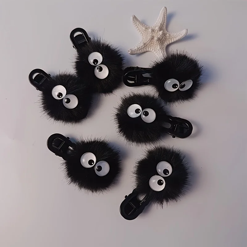6pcs Whimsical Velour Cartoon Accessory for Teens and Adults,  Festive Hair Decor|Playful Accessory|Velvet Texture