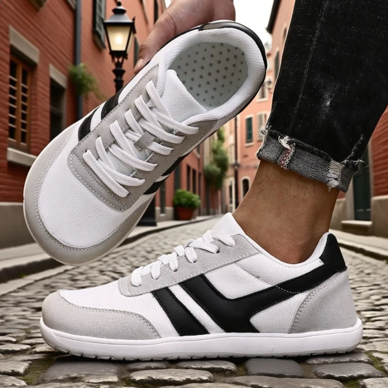 Men's Wide Toe Shoes Unisex Outdoor Running Zero Drop Casual Sneaker 2026 Fashion Minimalist Soft Wide Barefoot Shoes Super Deal