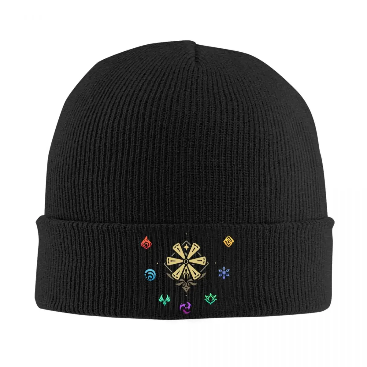 Genshin Impact Elements Impact Classic Hat Autumn Winter Beanie Warm Anime Game Caps Unisex Acrylic Skullcap