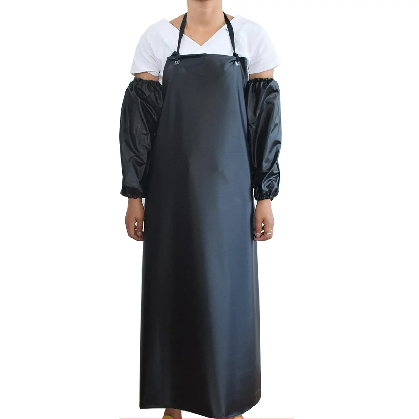 Waterproof Apron Heavy Duty PVC Apron Utility Apron for Food Processing Carpentry Work Butcher Shop Fishes Cleaning Dishwashing