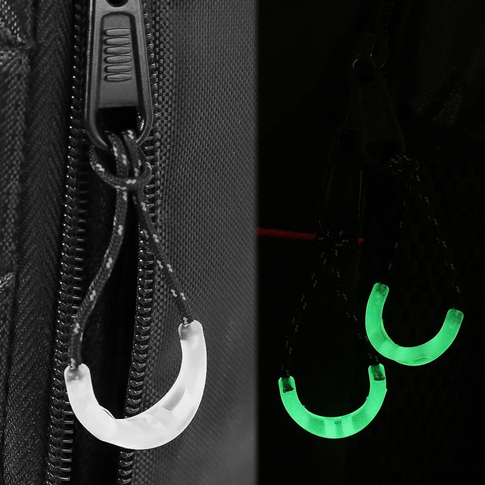 10/1Pcs Glow in The Dark Zipper Puller Head Anti-lost Luminous Zippers Backpack Pendant for Coat Rucksack Handbag Tent Puller