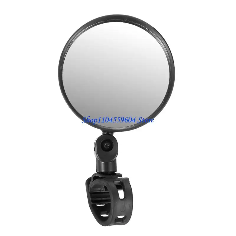 

12QM Universal ABS Bike Handlebar Side Mirror With Adjustable Mounting System For Clear Road Observation