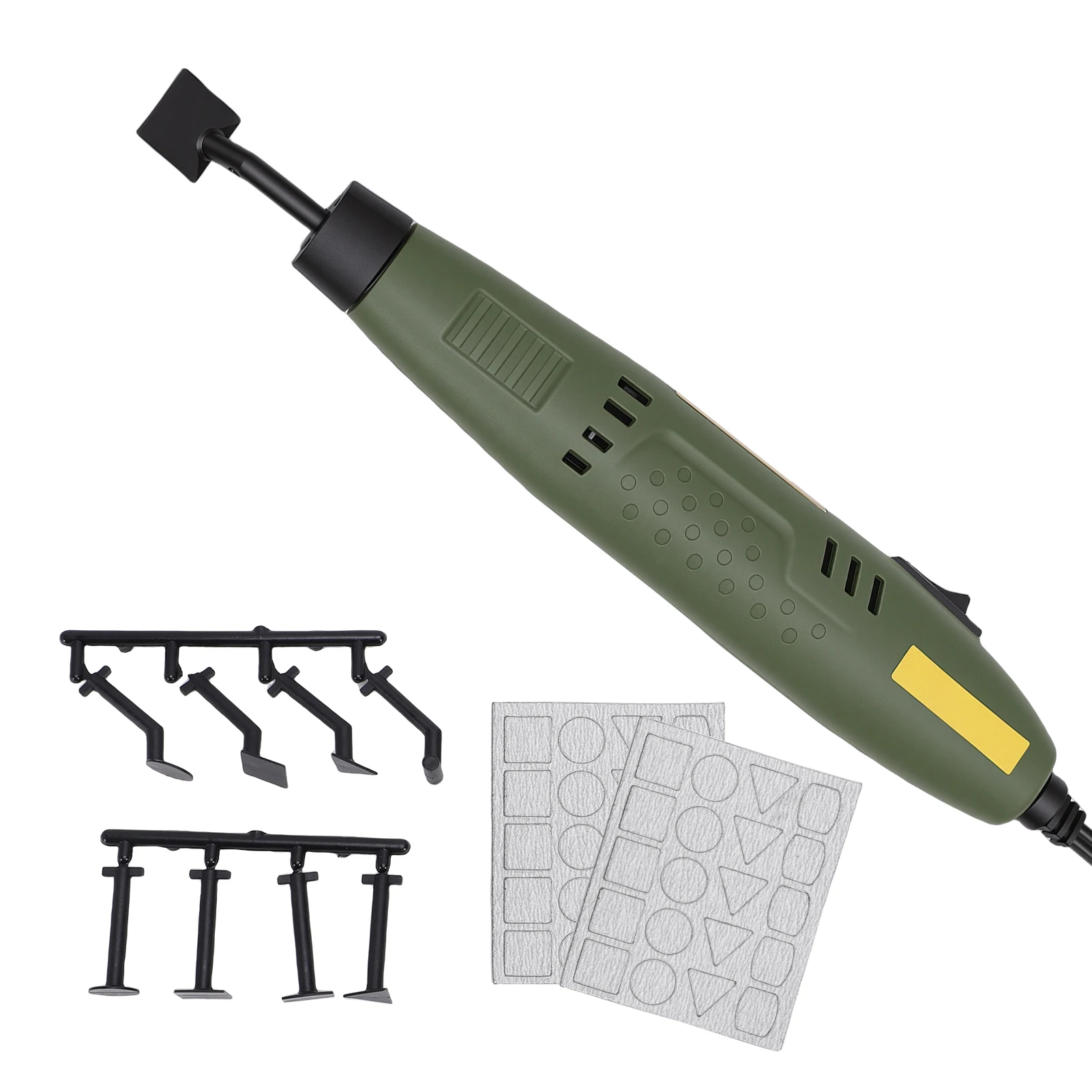 

Pen Sander, Detail Finishing Tool with 8 Replacement Heads and 2 Sandpapers, Tool Kit for Sanding, Polishing, Fini