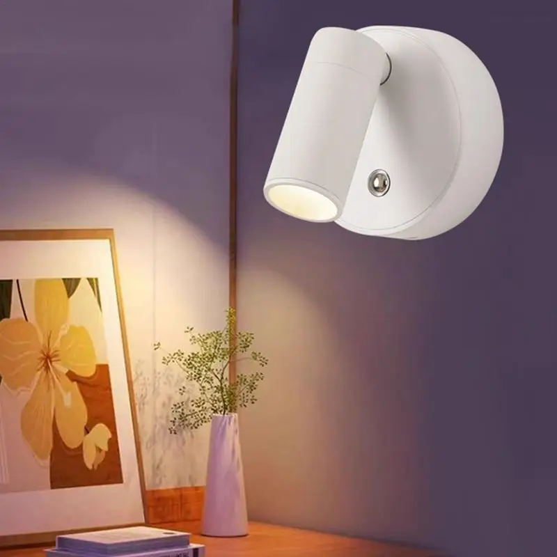 

Led Wall Light USB Rechargeable Painted Wall Mount Lamps Lighting Memory Function Lighting Tool For Bedroom Study Room Stair