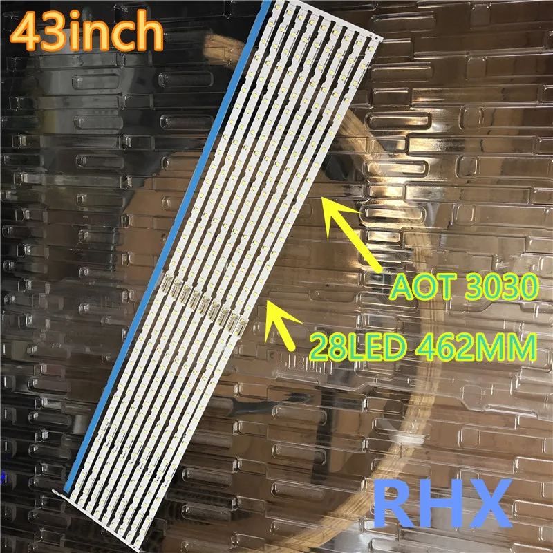 

28LED LED backlight strip for Samsung UE43NU7100U AOT_43_NU7100F UE43NU7120U UE43NU7170U BN96-45954A UE43NU7100