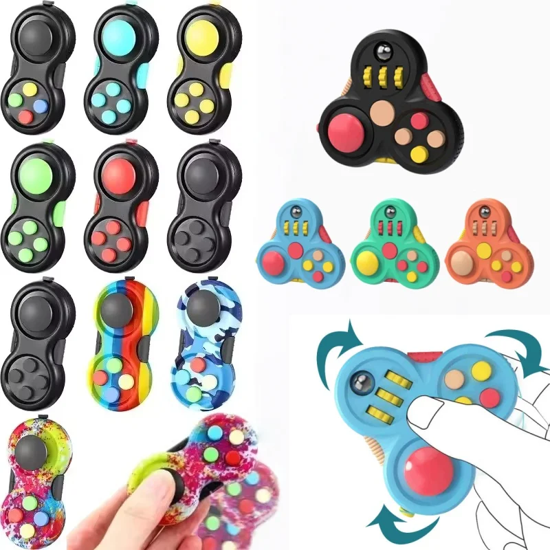 Fidget Pad Stress Relieving Handle Magic Cube For Classroom Play ADHD Artifact For Ventilating Creativity Toy Stress Relieving