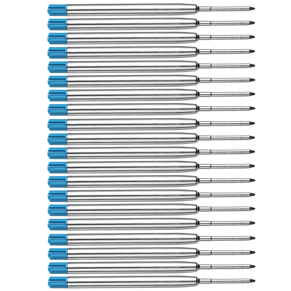 

20PCS 1mm Metal Tip Gel Pen Refills Student Stationery Office Supplies for Craft Doodling Scrapbooking Drawing (Blue)