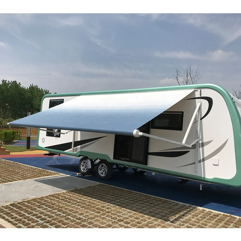 Kain Pengganti Tenda RV STLF, Bahan Vinyl, Pelindung Matahari, Anti UV, Tahan Air, untuk Trailer RV dan Camper