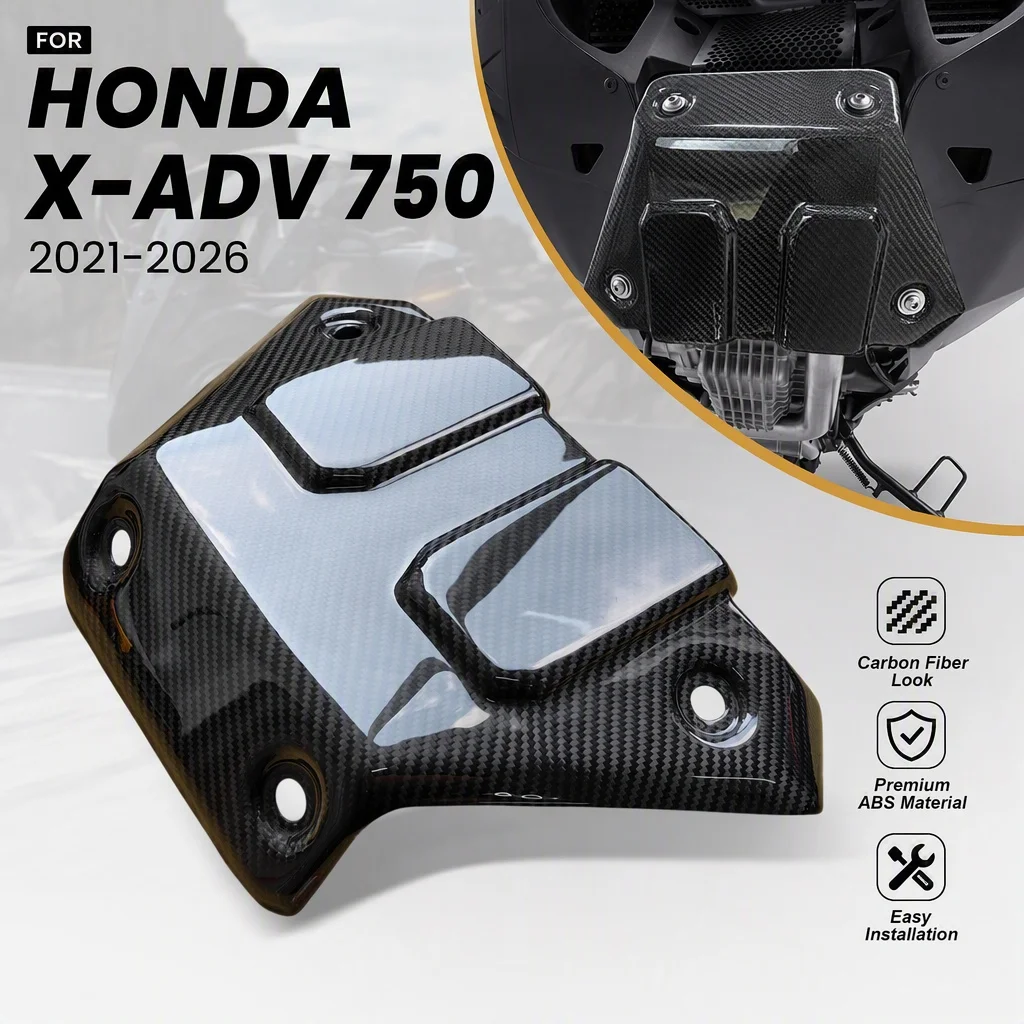 Motorcycle Carbon Fiber Front Exhaust Pipe Protection Cover for HONDA X-ADV 750 2021-2026