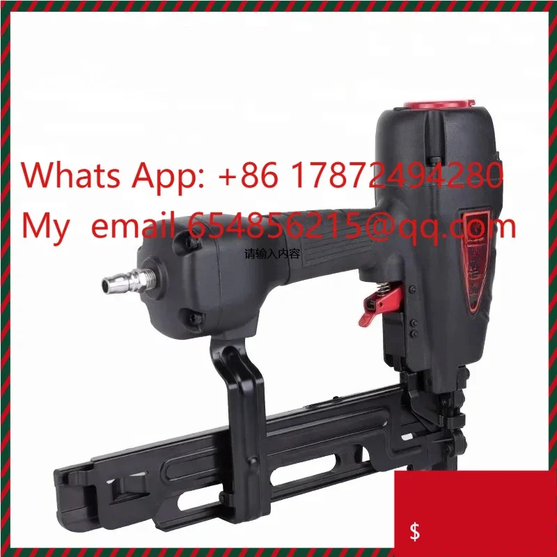 N851NP Heavy Duty Wide Crown Air Stapler, Professional Pneumatic Nailer for Easy Jam Clearing