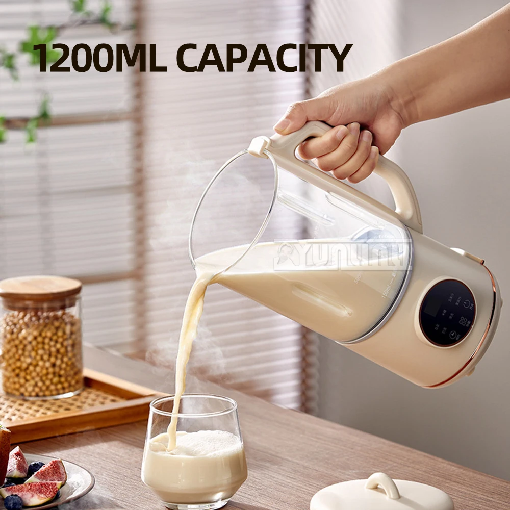 1200ml Soy Milk Machine Multi-functional Automatic Soy Milk Maker Smoothie Blender Breakfast Machine