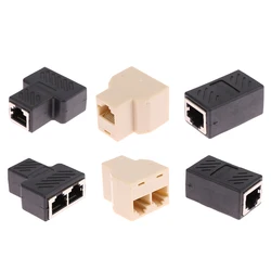 RJ45 8pin Connector 1 To 2 Way LAN Ethernet Cable Network Splitter Coupler RJ45 Cat5/Cate6 Interface Extender Adapter Connector