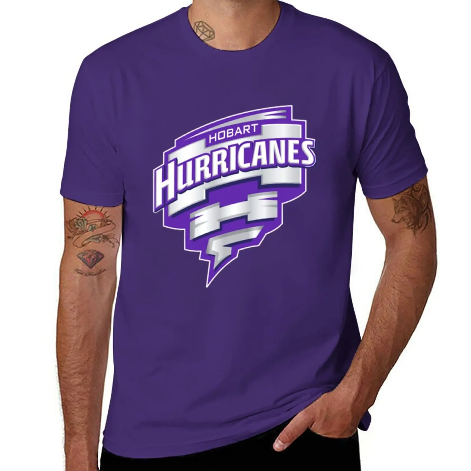 CricketHobart Hurricanes T-Shirt plus size tops plain cute clothes tshirts for men