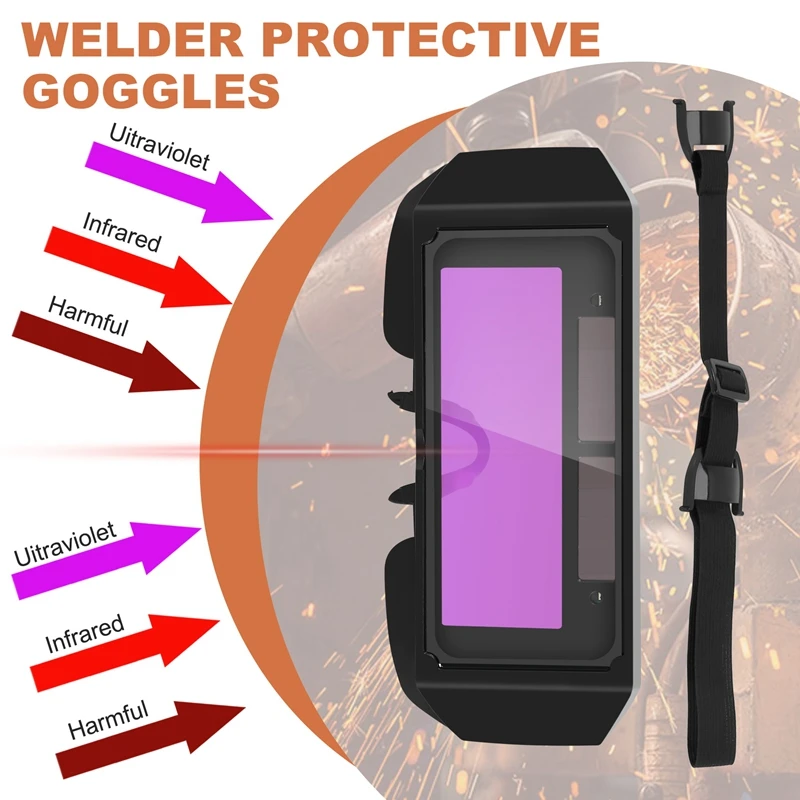 NEW-Auto Darkening Welding Helmet Durable Automatic Light Change Anti-Glare Eyes Shied Goggle Glasses Masks Autos Shades