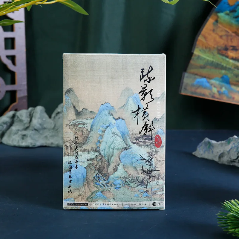 30 Sheets/Set Chinese Realistic Painting Series Postcard Ancient Beauty Painting Greeting Message Cards Birthday Gift Card