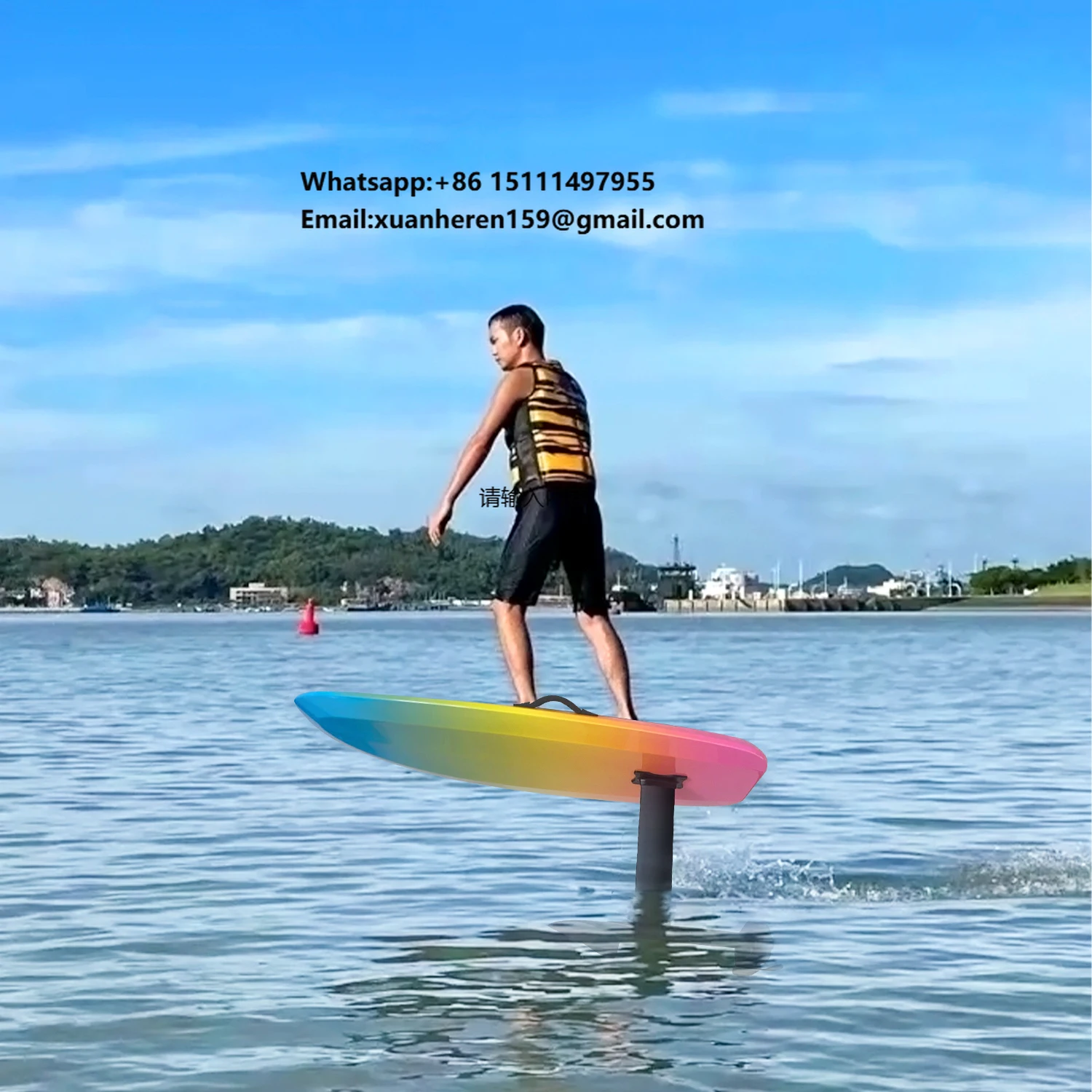 Popular Electric Hydrofoil Water Sports 5000W Motor 3K Carbon Fiber 25-30km/h Speed Wireless Remote Control Paddle Kayak Bag