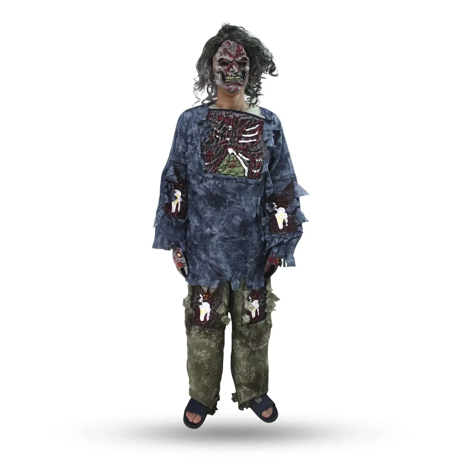 Halloween Zombie Costume Horror Outfits Scary Party Horrible Corpse Wear Bar Haunted House Horror Zombie Costumes