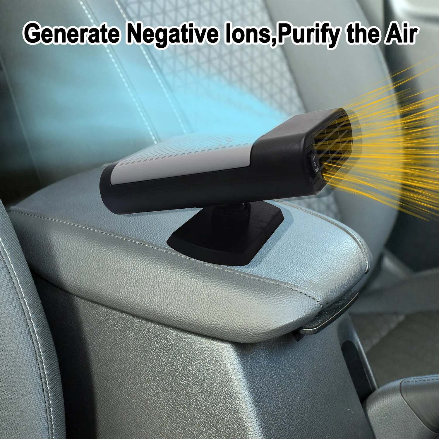 Portable 180 Rotating Car Heater Fan 12V 120W Electric Quick Heating Windshield Defogger Defroster Demister Cooling Universal