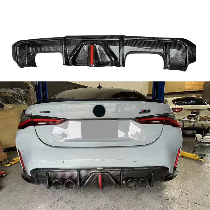 YOMDO G80 G82 BC Style Real Carbon Fiber Rear Diffuser Bumper Lip for  G80 M3 G82 M4 2020+