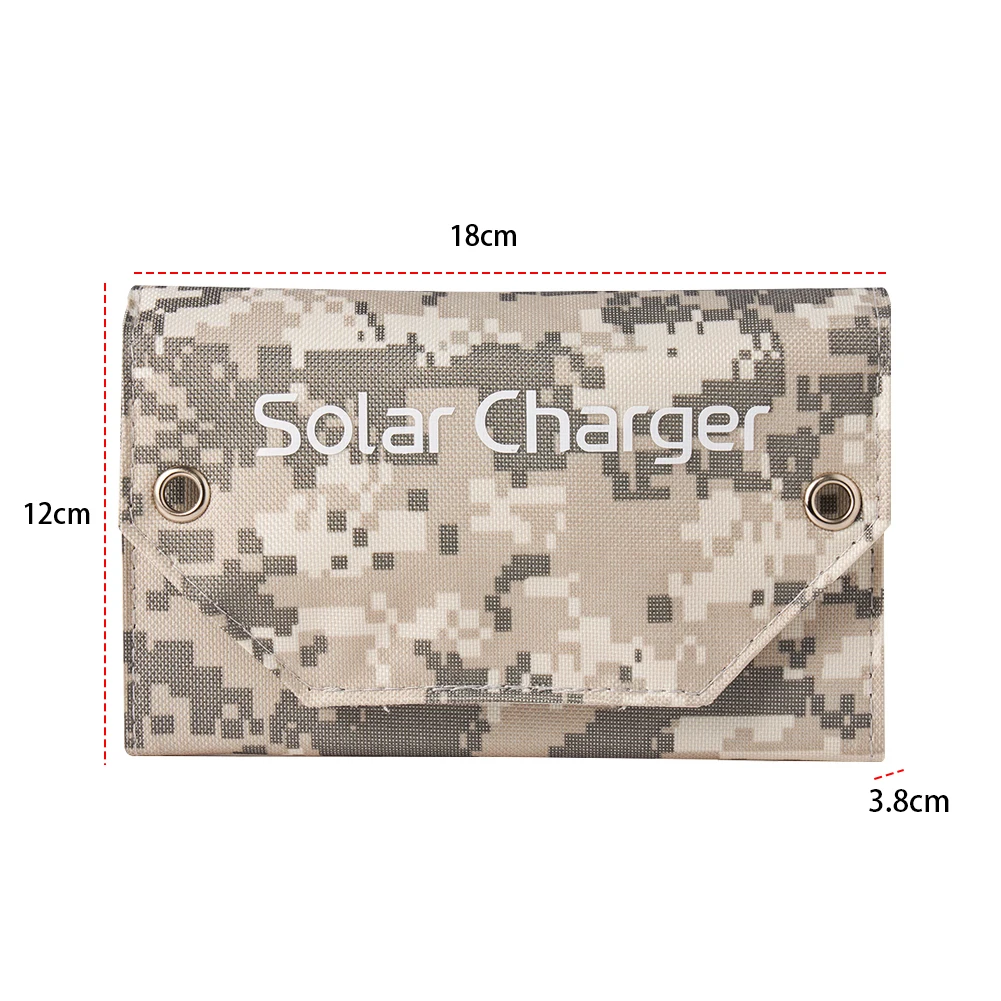 USB ポータブルバッテリー充電器高変換効率 8 ワット 5 V 折りたたみソーラーパネルハイキング旅行用折りたたみソーラーパネル