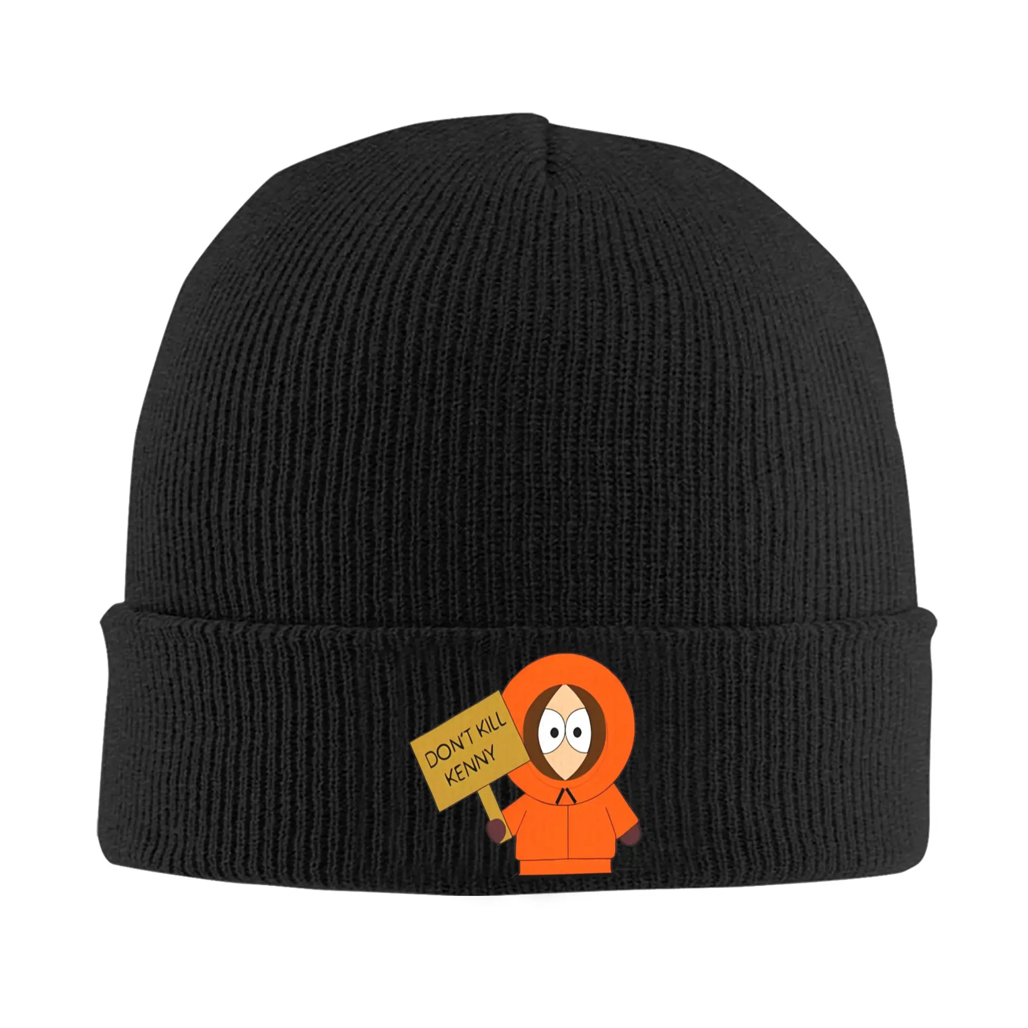 Oh my god they killed kenny Knitting Hat Souths Cartoon Parks Casual Caps Men Beanie Hats Winter Design Warm Soft Bonnet Hats