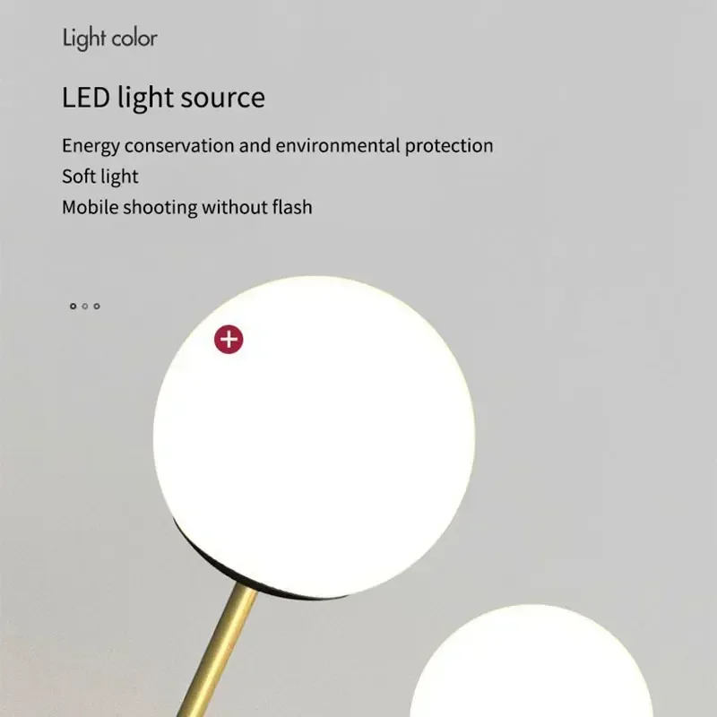 Imagem -06 - Nordic Bola de Vidro Led Lâmpadas Luz Teto para Corredor Varanda Corredor Quarto Clockroom Decoração para Casa Iluminação Interior