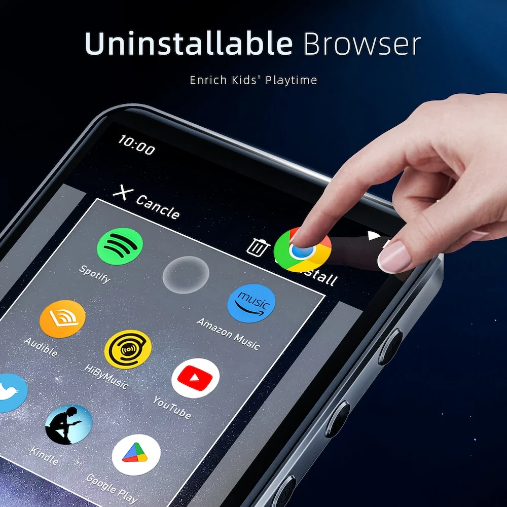 مشغل Hifi Walker G7 Pro 96GB Android 13 MP3، شاشة لمس كاملة 5.2 بوصة، كاميرا مزدوجة 5 ميجابكسل + 13 ميجابكسل، سبوتيفي، يوتيوب بورتابيل MP4 #3