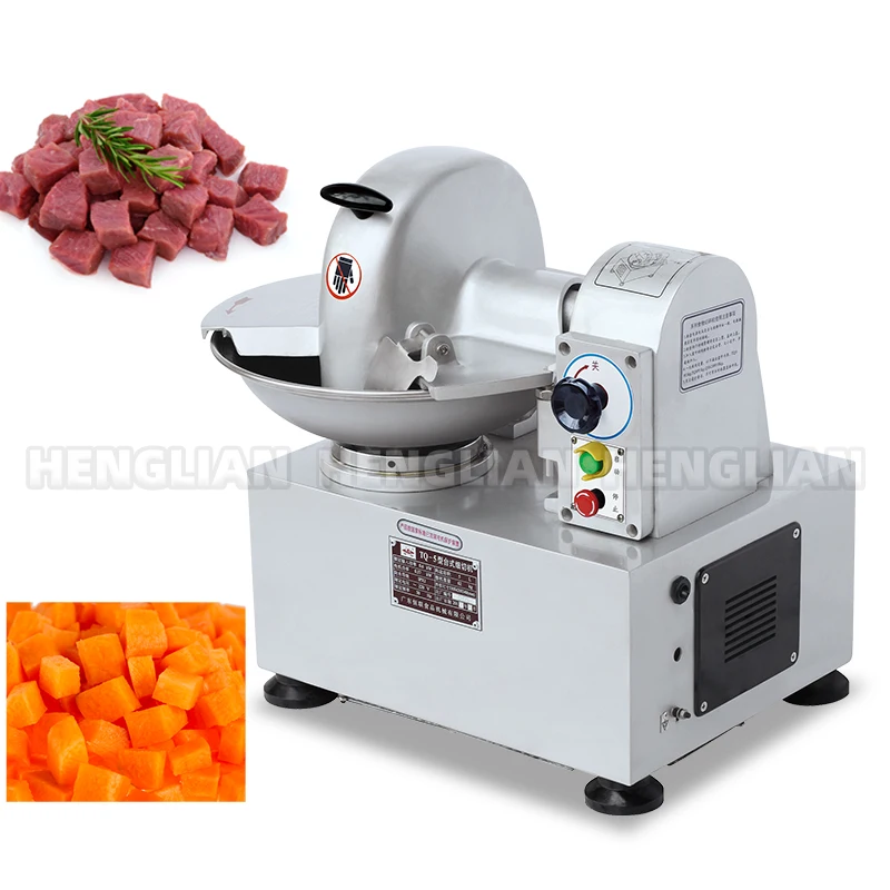 2023 Hot Commercial Meat Bowl Cutter Machinery With Safty Switch Sausages Stuffing Bowl Cutter