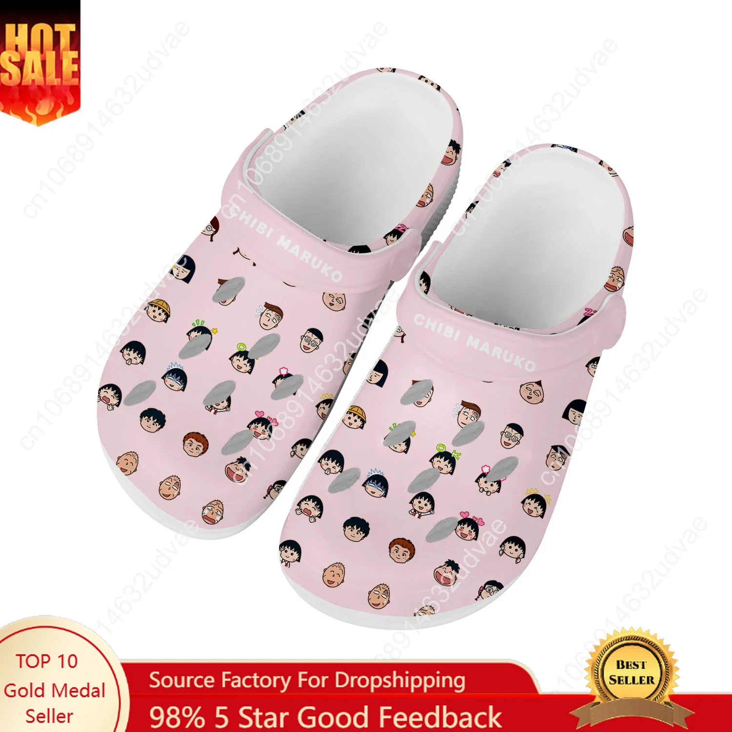 

Chibi Maruko Water Shoes Mens Womens Comfortable Fashion Home Garden Clogs Customizd Sandals Beach Breathable Hole Slippers