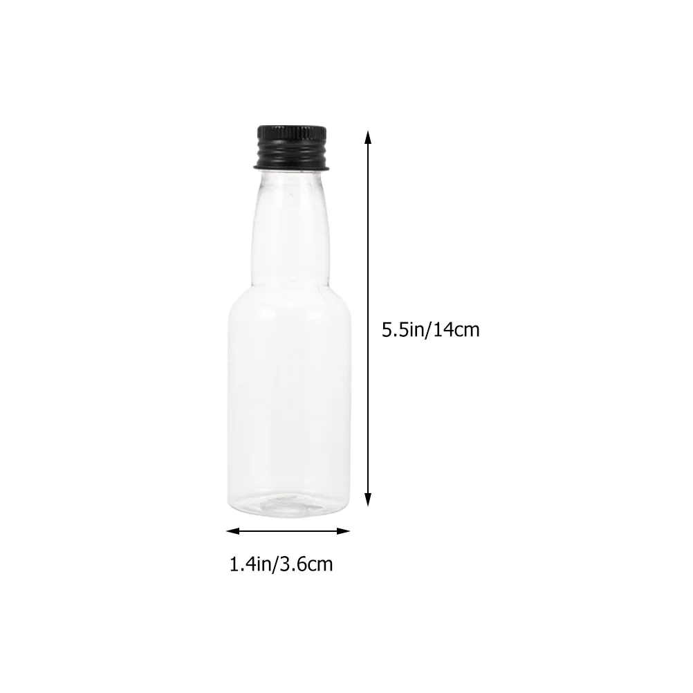 50 Pcs Reusable 100ml Bottle Milk Mini Syrup Bottles Travel Juice Containers