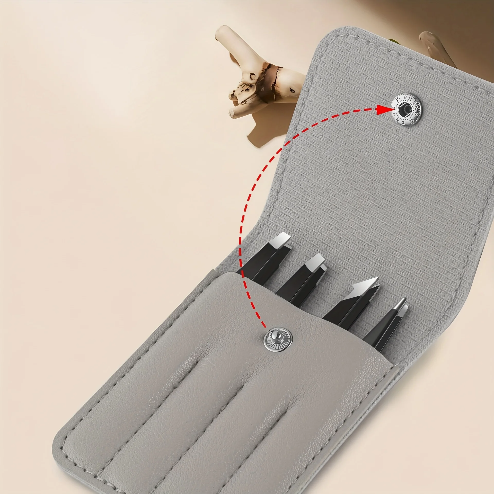 4 pçs pinças conjunto pinças faciais femininas pinças de perna remoção do cabelo para infecções profissional clipe de precisão de aço inoxidável