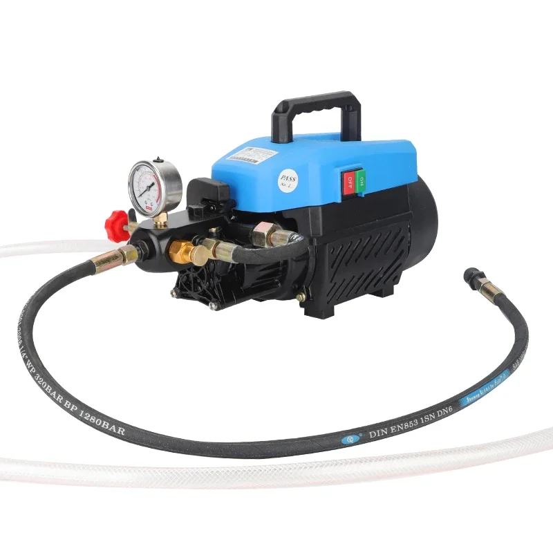 Electric pressure test pump 25/60kg portableDC-360A doublecylinder largeflowpressurechannel fire water pipe pressure measurement