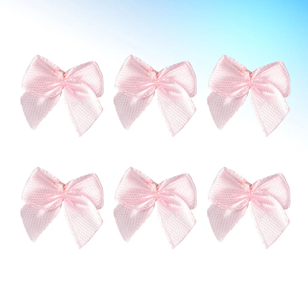 

200Pcs Elegant Ribbon Bowknot DIY Headdress Craft Supplies Decorative Cloth Flower for Clothing Bags Stage Outfits Arts Projects
