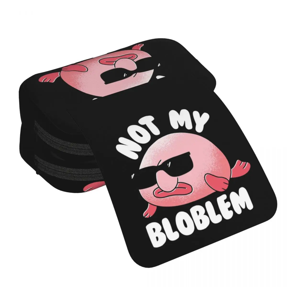 Blobfish Not My Bloblem Not My Problem Pencil Case for Boy Girl School Pen Box Pencil Bag Stationery Supplies Pen Holder Bag