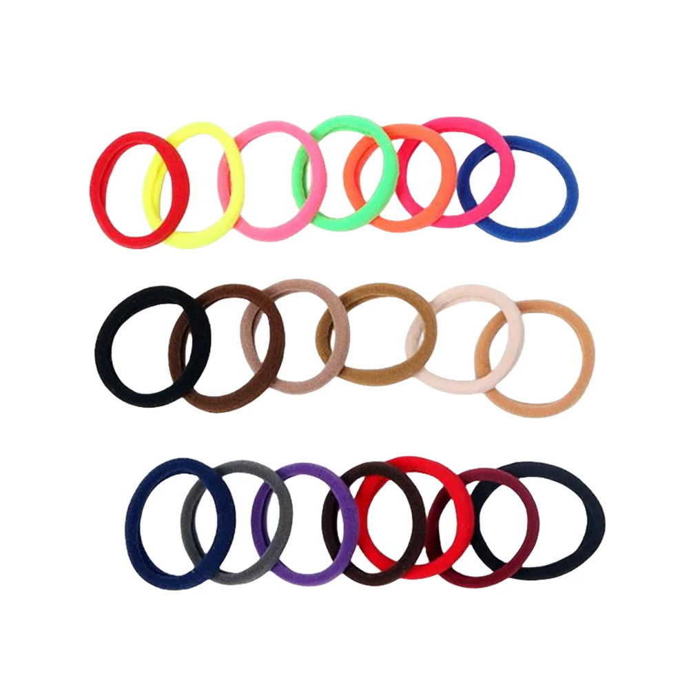 50Pcs Bunte Frauen Pferdeschwanz Halter Gummiband Scrunchie Gummiband Stirnband Für Mädchen Kind Mode Zöpfe Halter Zubehör – Detail 5