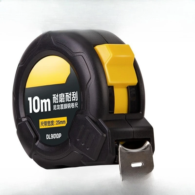 

DL9010P nylon coated steel tape measure with anti-wear and scratch-proof 10-meter box measure