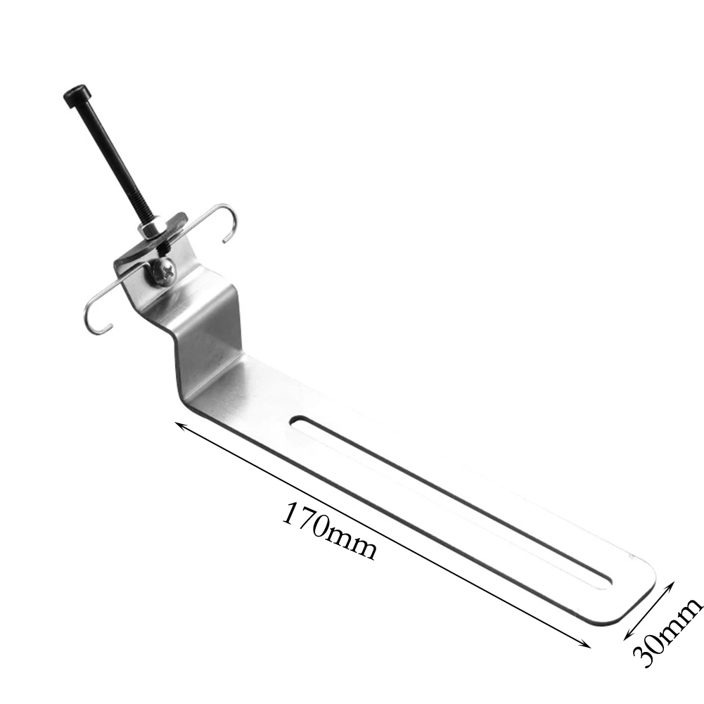 Stainless Steel Level Bracket with Non Drilling Installation and Vibration Resistant Spring Lock for Secure Holding