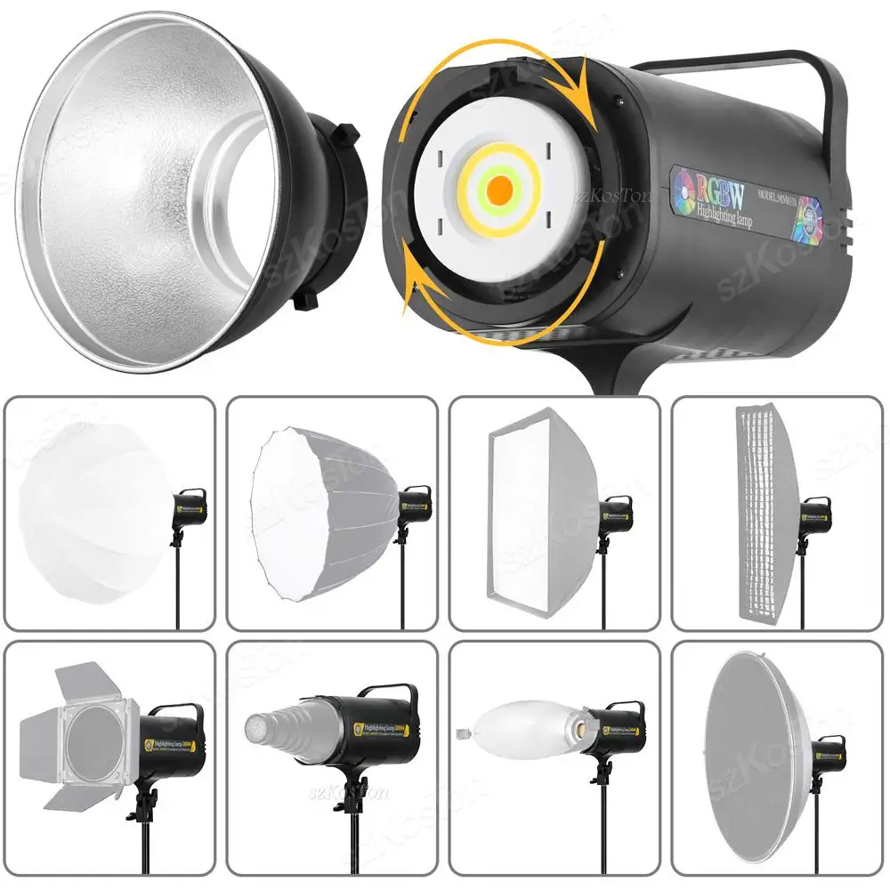 100W RGB LED Video Lighting with Remote Control 1700K-12000K Photography Lights Kit Studio Lamp Live Light 16 Applicable Scenes