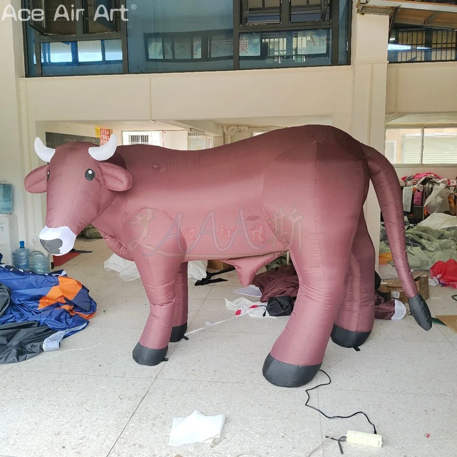 Agriculture Farming Cartoon - Custom Print Lifesize Inflatable Dairy Cow!