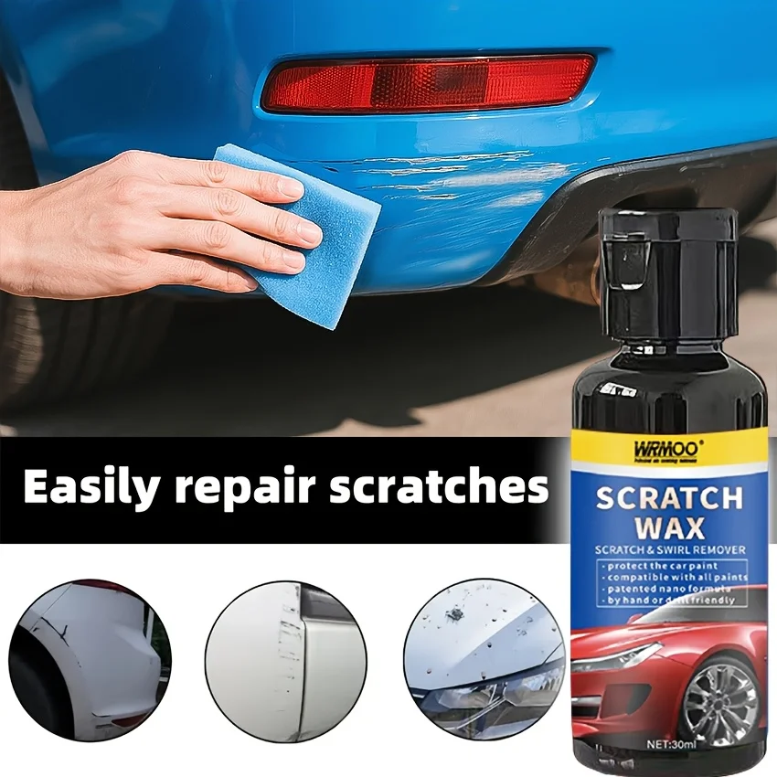 Car Scratch Remover, Scratch Repair Kit Car Wax ,Stainless Steel, Plastic, Windscreen Interior Exterior Fine Scratches, Swirls
