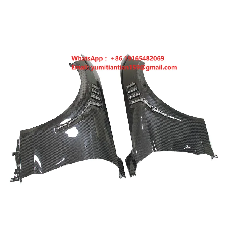 GT500 Style Dry Carbon Fiber Side Fender for 2015-2023 Mustang DRy Carbon Fiber Fender Perfect Fitment