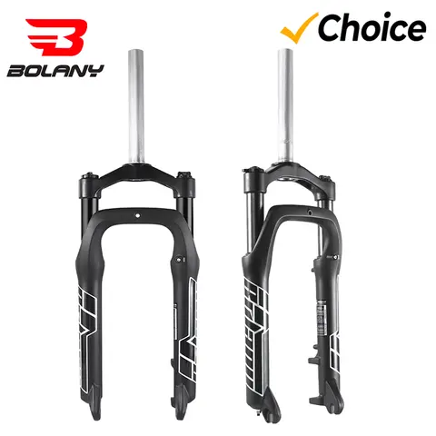 BOLANY Snow Bike Fork 9x135mm 20/26inch 4.0 Fat Tire MTB Mechanical E-bike Fork 100mm Travel Supension Fork Bike Parts