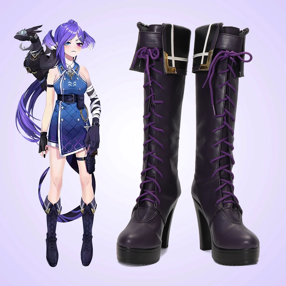 

Selen Tatsuki Cosplay Shoes Nijisanji Vtuber Custom Made Shoes Boots Halloween Party Carnival Cosplay Prop Role Play Accessory