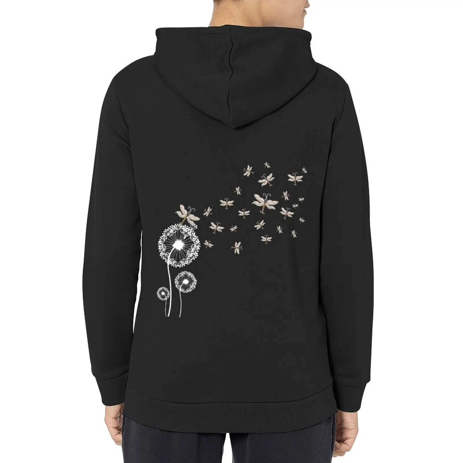 

Insect Flower Dandelion Dragonfly Hoodie male clothes graphic t shirts men mens clothing mens clothes hoodie man